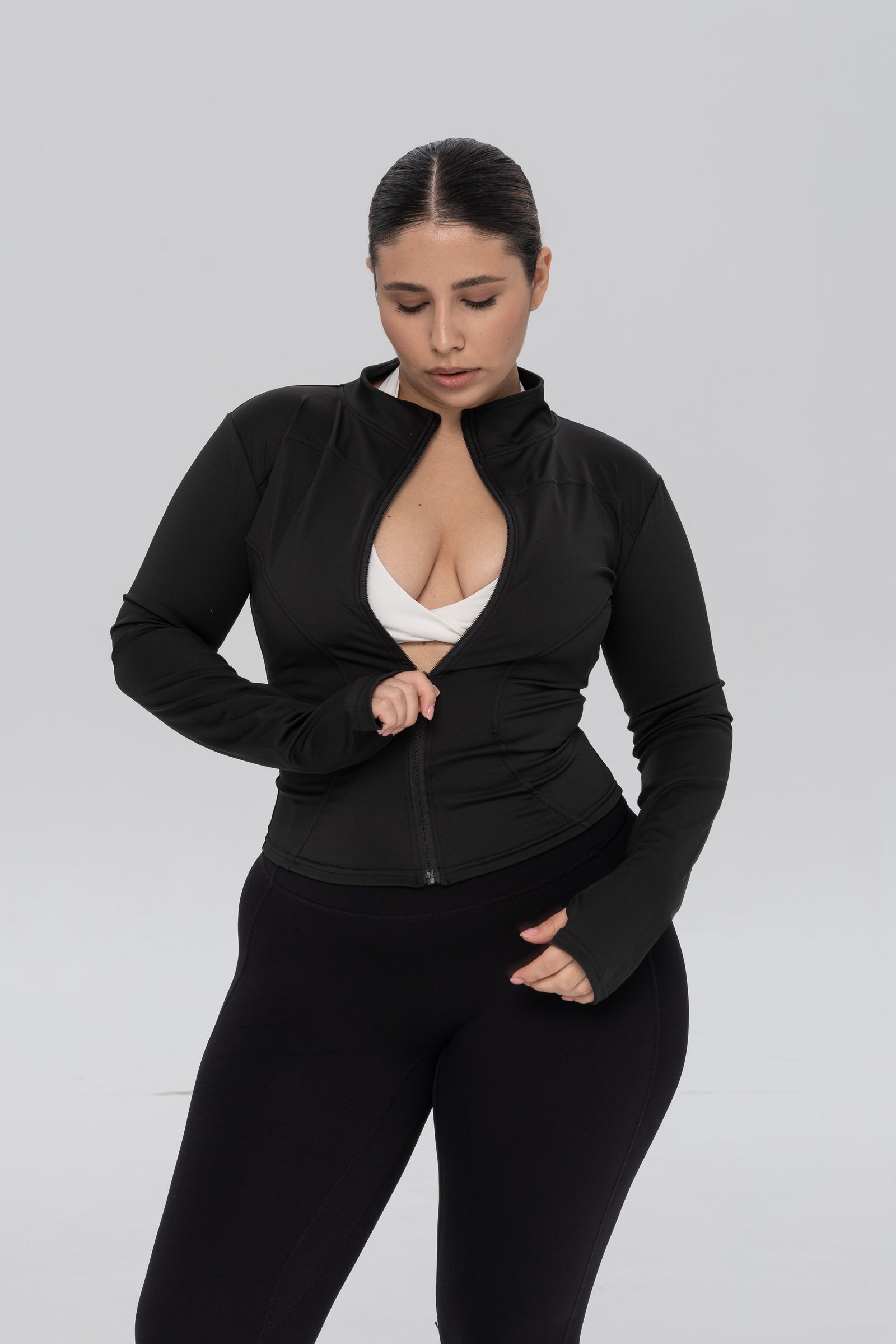 Кофта Zip Slim Dusty Black