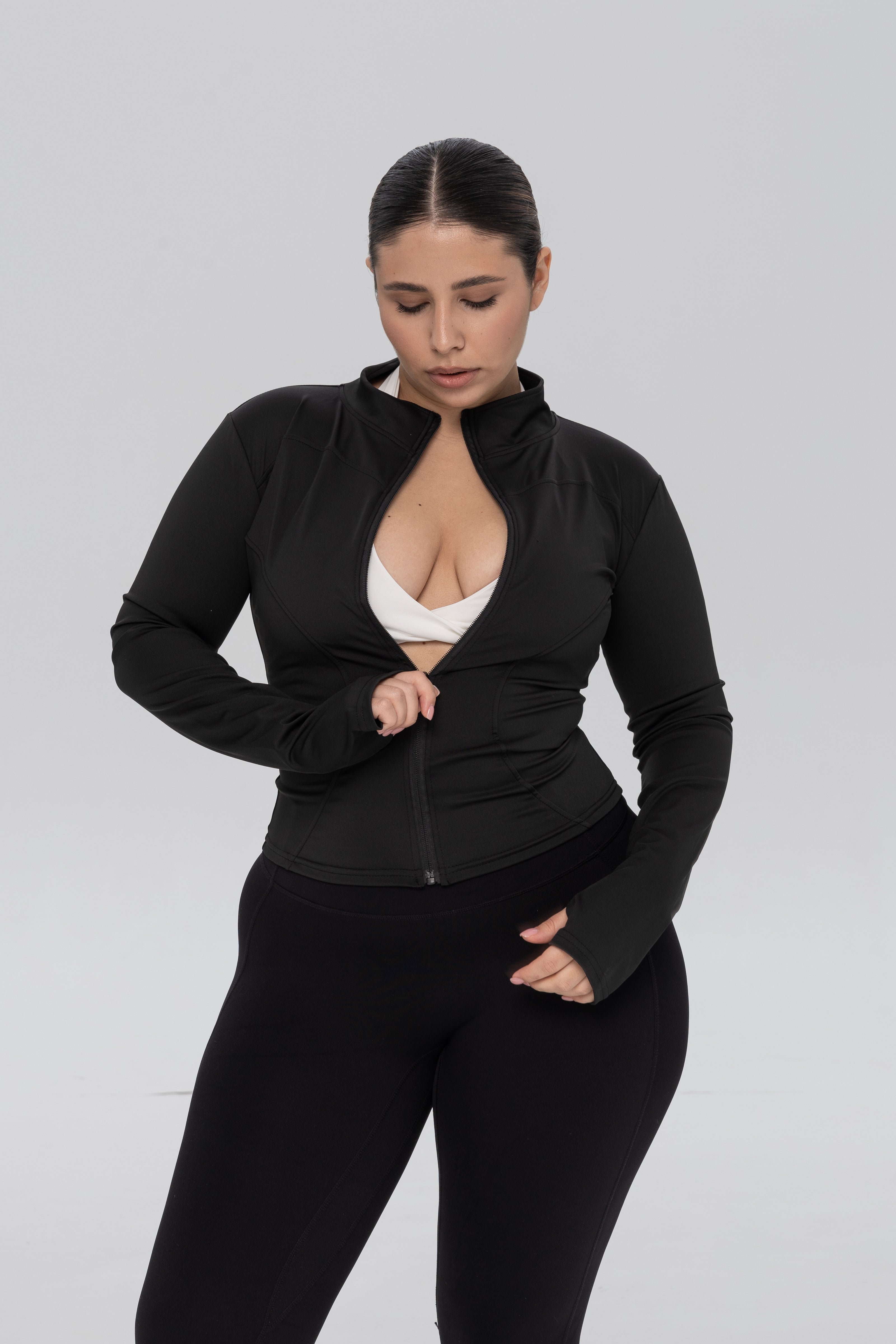 Кофта Zip Slim Dusty Black