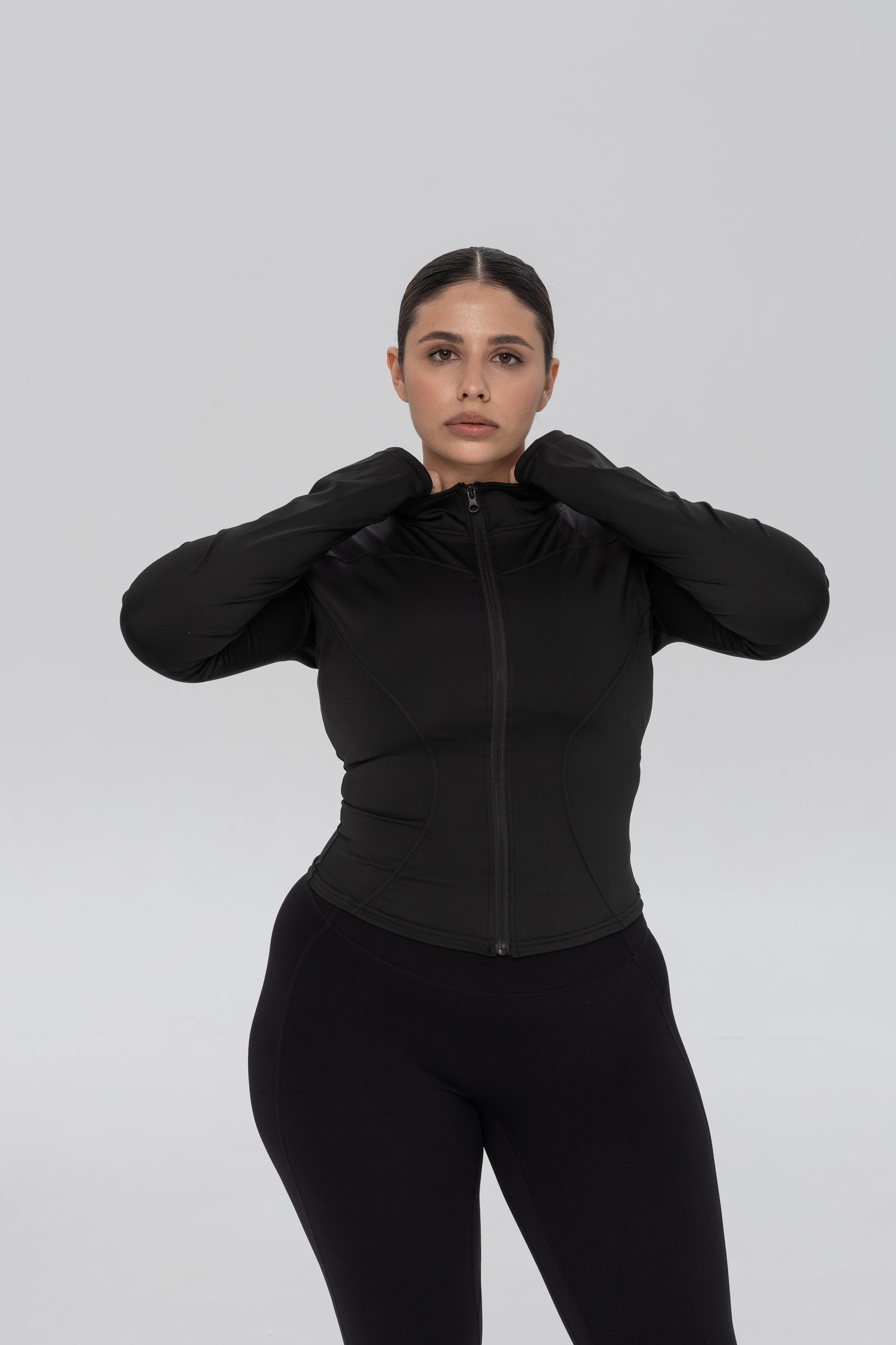 Кофта Zip Slim Dusty Black