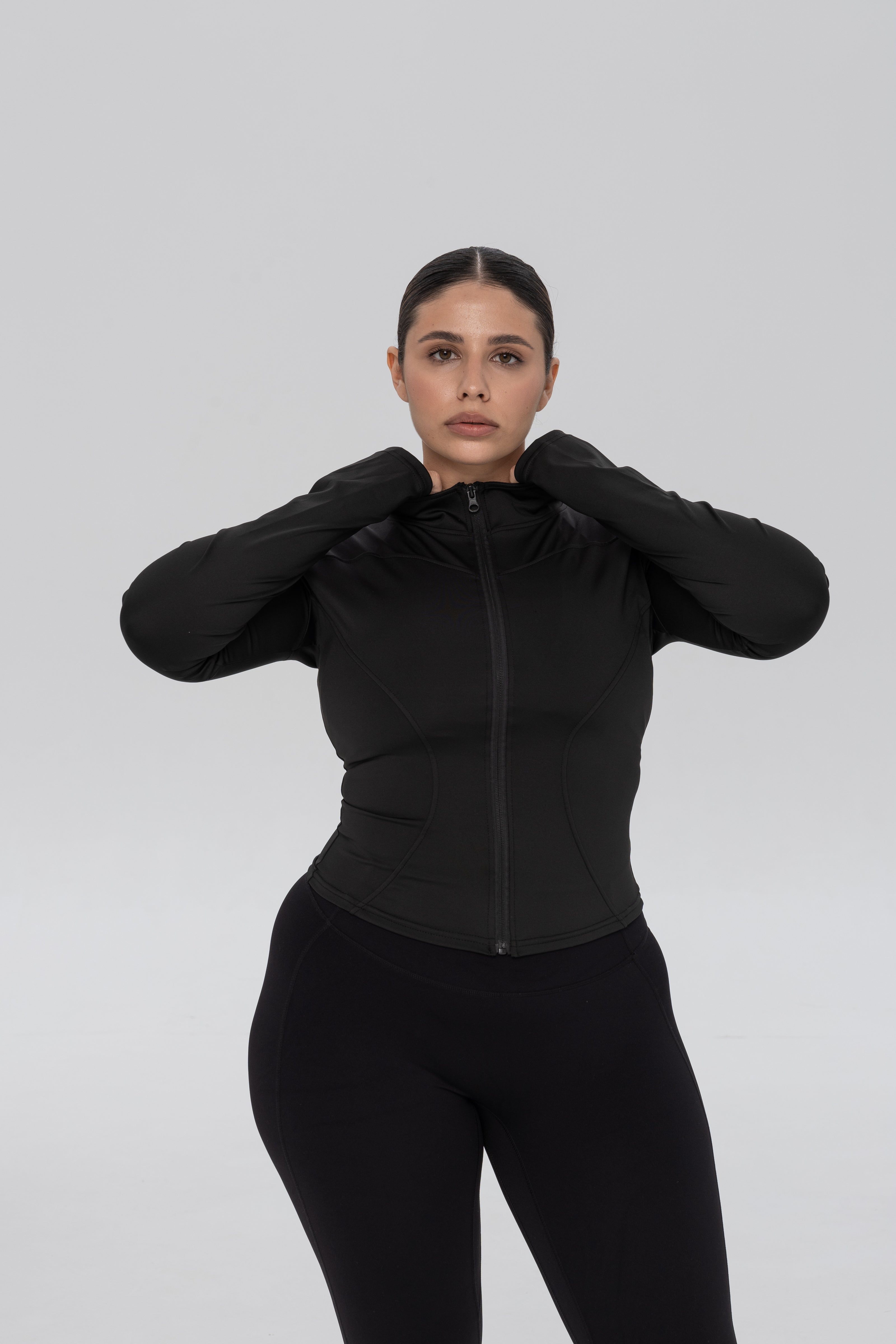 Кофта Zip Slim Dusty Black