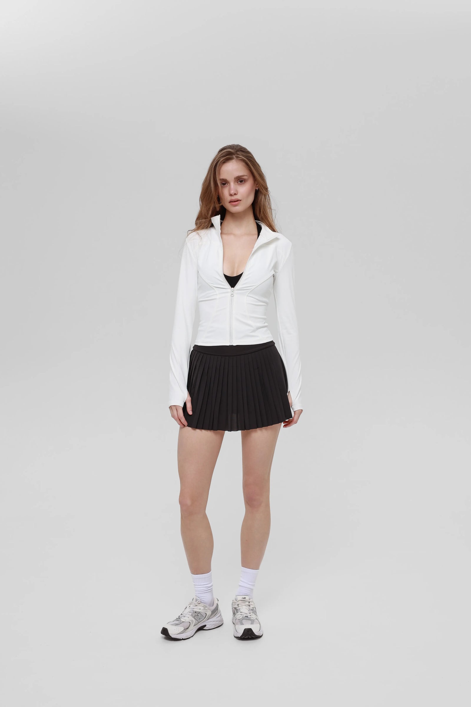 Кофта Zip Slim White