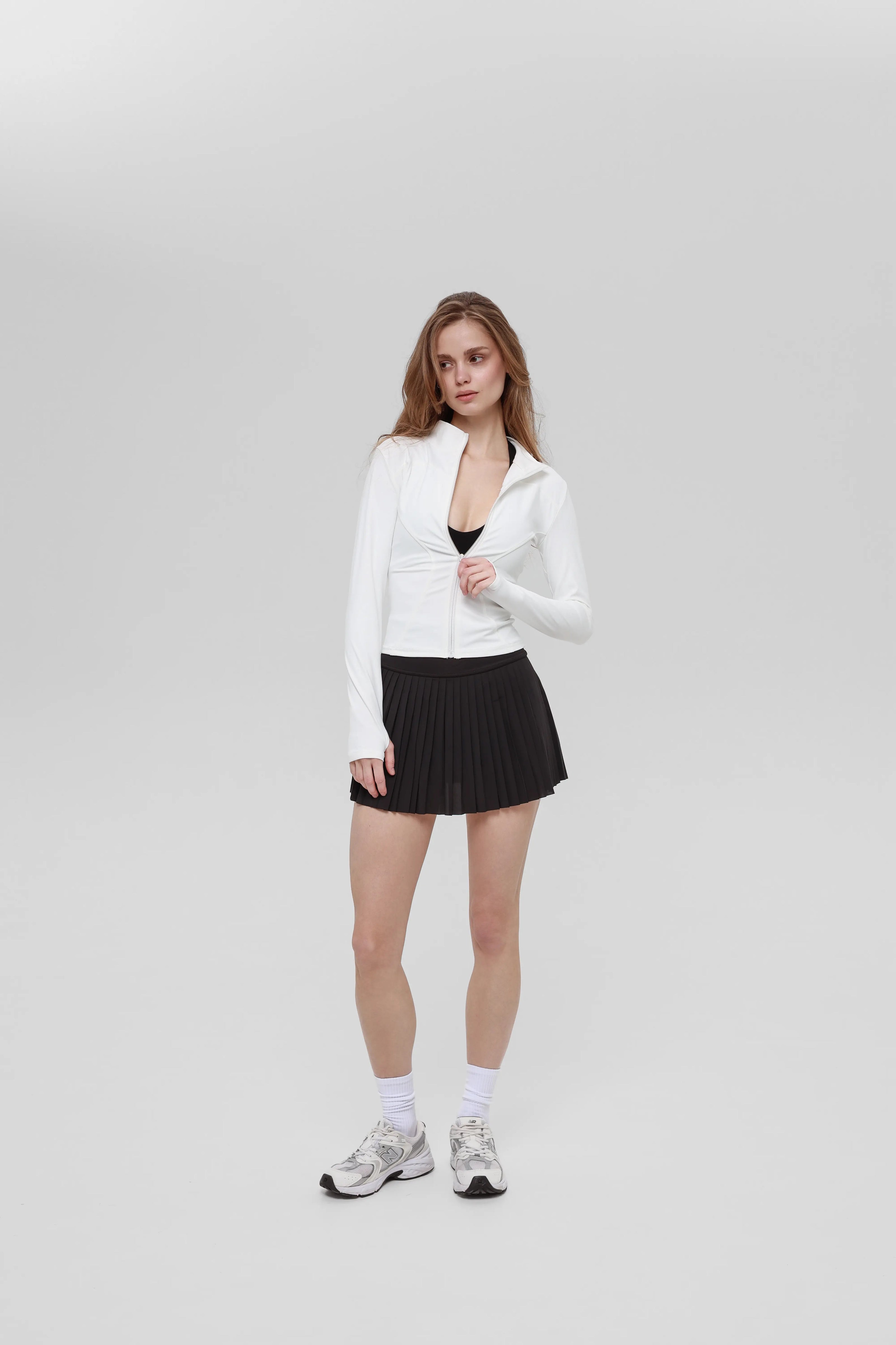 Кофта Zip Slim White