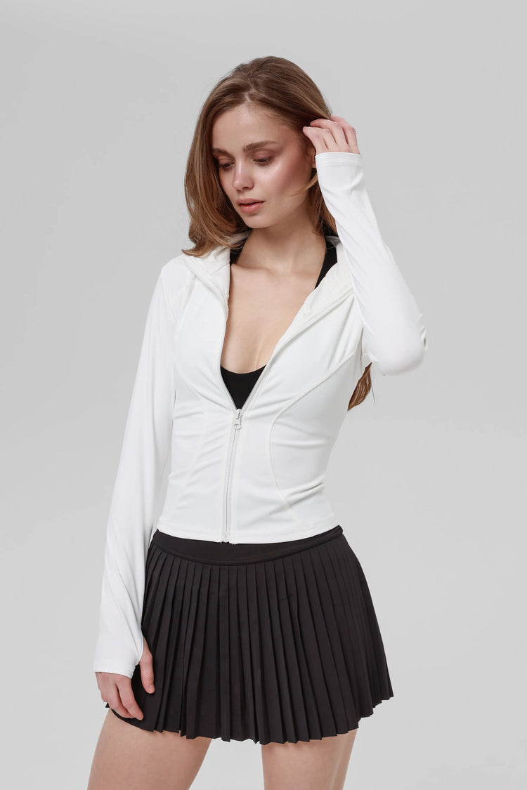 Кофта Zip Slim White